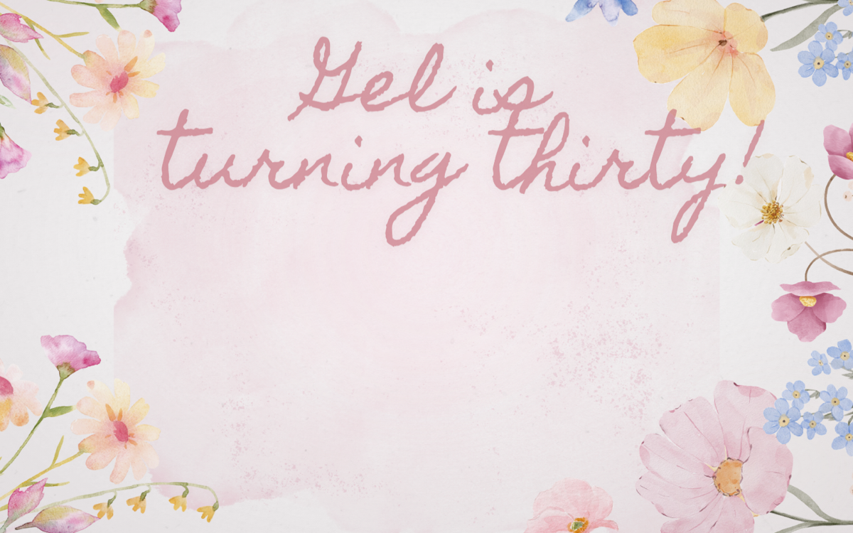 Gel Turns Thirty digital invitation