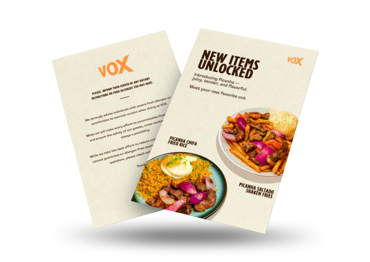 Menus With Meaning.